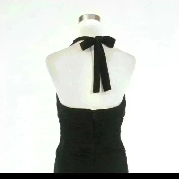 Black JONES NEW YORK DRESS halter neck dress size 12 - Picture 5 of 5